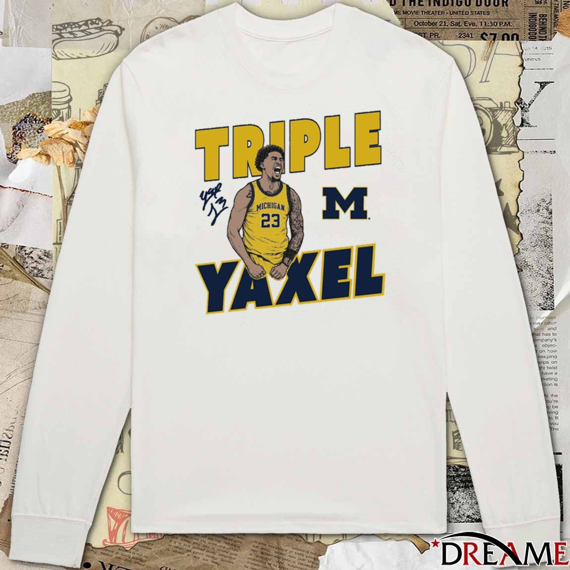 Yaxel Lendeborg Triple Yaxel Michigan Wolverines Basketball Signature t-shirt