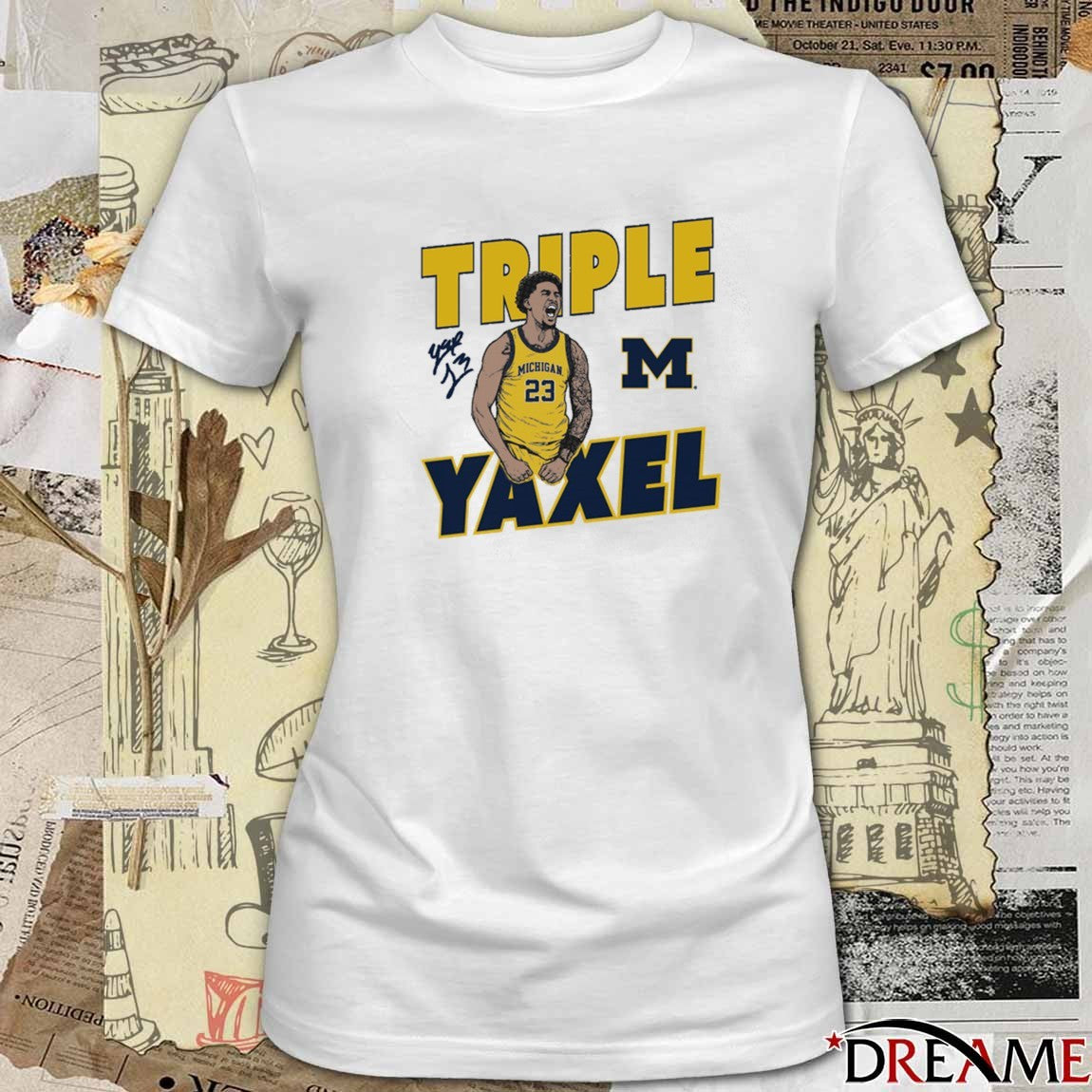 Yaxel Lendeborg Triple Yaxel Michigan Wolverines Basketball Signature t-shirt