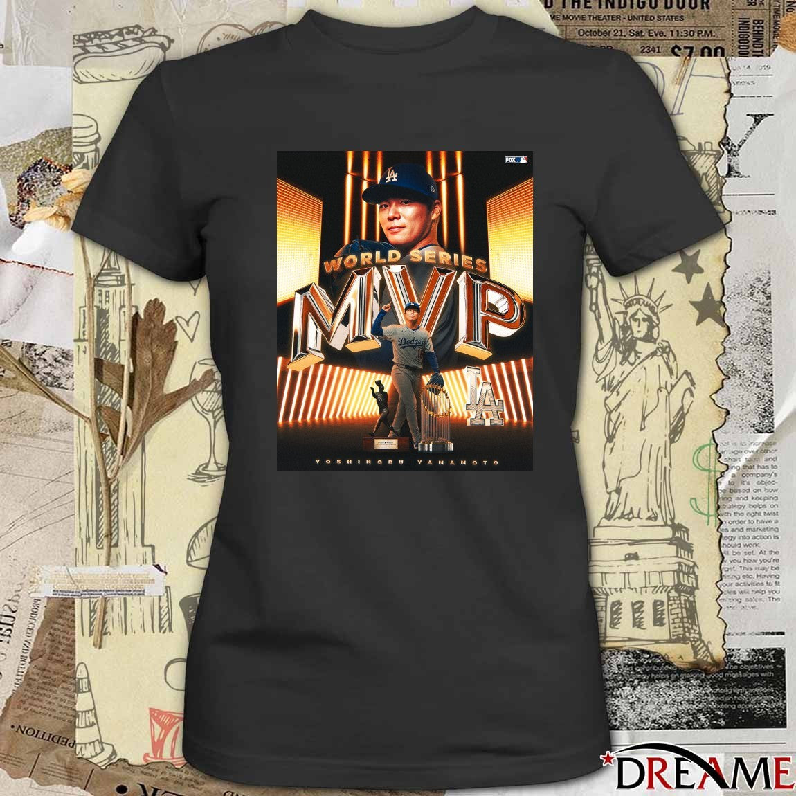 Yoshinobu Yamamoto Los Angeles Dodgers Being Named The World Series MVP 2025 Poster t-shirt