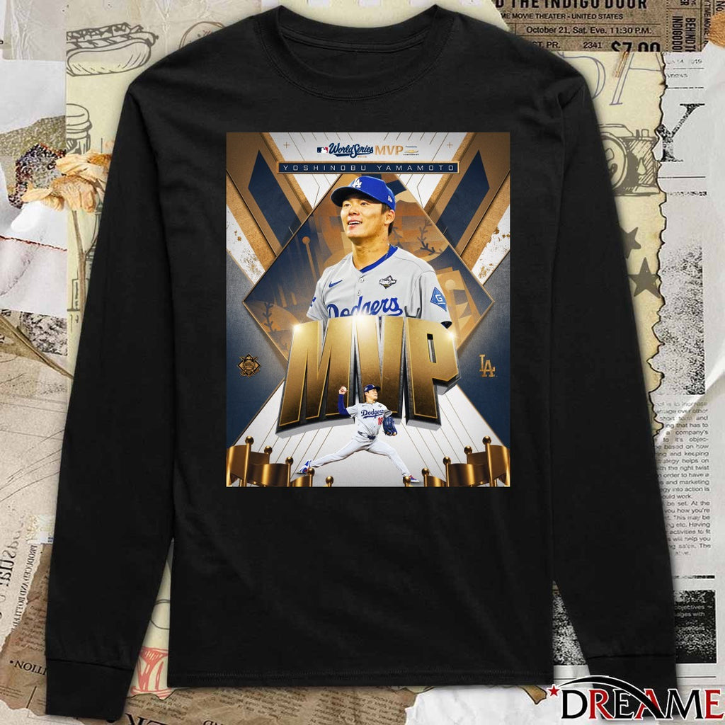 Yoshinobu Yamamoto Los Angeles Dodgers MLB World Series MVP 2025 Poster t-shirt