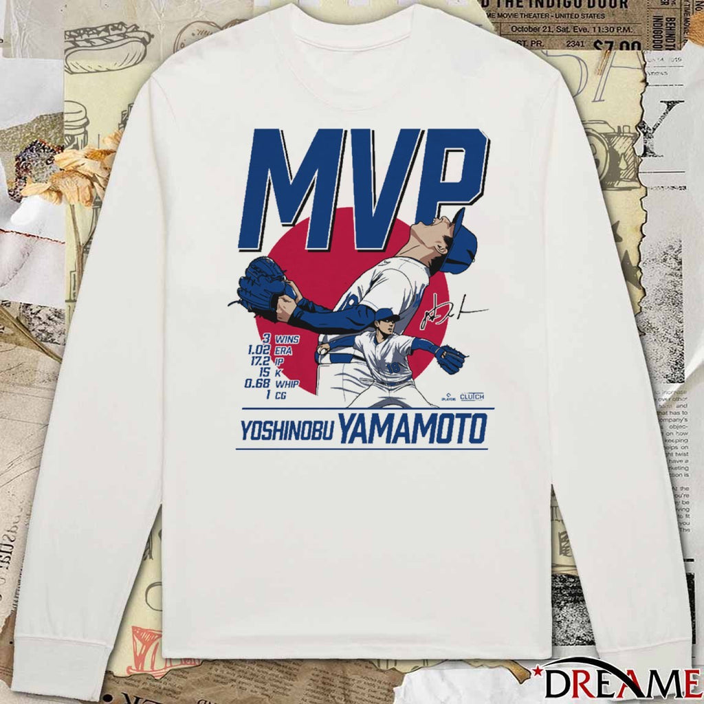 Yoshinobu Yamamoto World Series MVP Los Angeles Dodgers Defeat Toronto Blue Jays 2025 Signature t-shirt