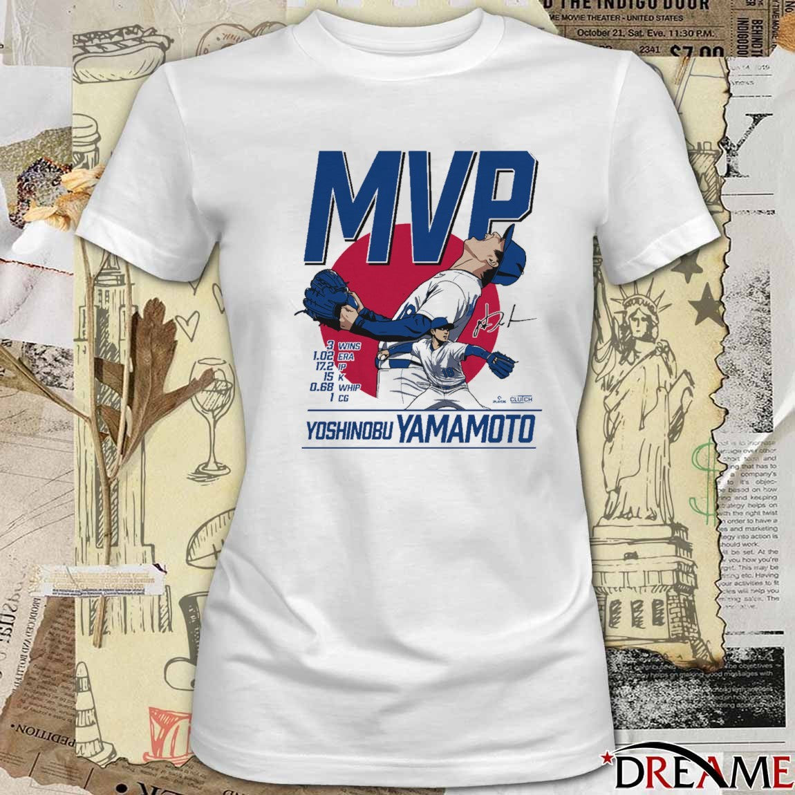 Yoshinobu Yamamoto World Series MVP Los Angeles Dodgers Defeat Toronto Blue Jays 2025 Signature t-shirt
