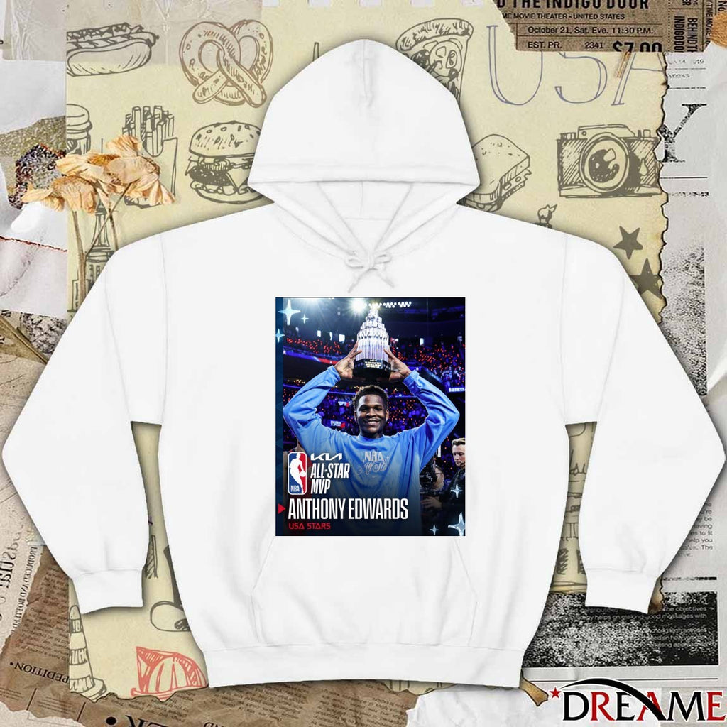 Your 2026 Kia USA All-Star MVP Anthony Edwards Minnesota Timberwolves Poster t-shirt
