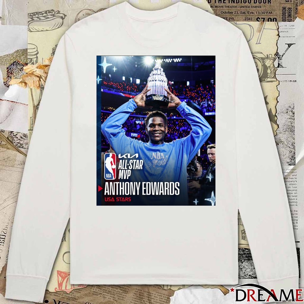 Your 2026 Kia USA All-Star MVP Anthony Edwards Minnesota Timberwolves Poster t-shirt