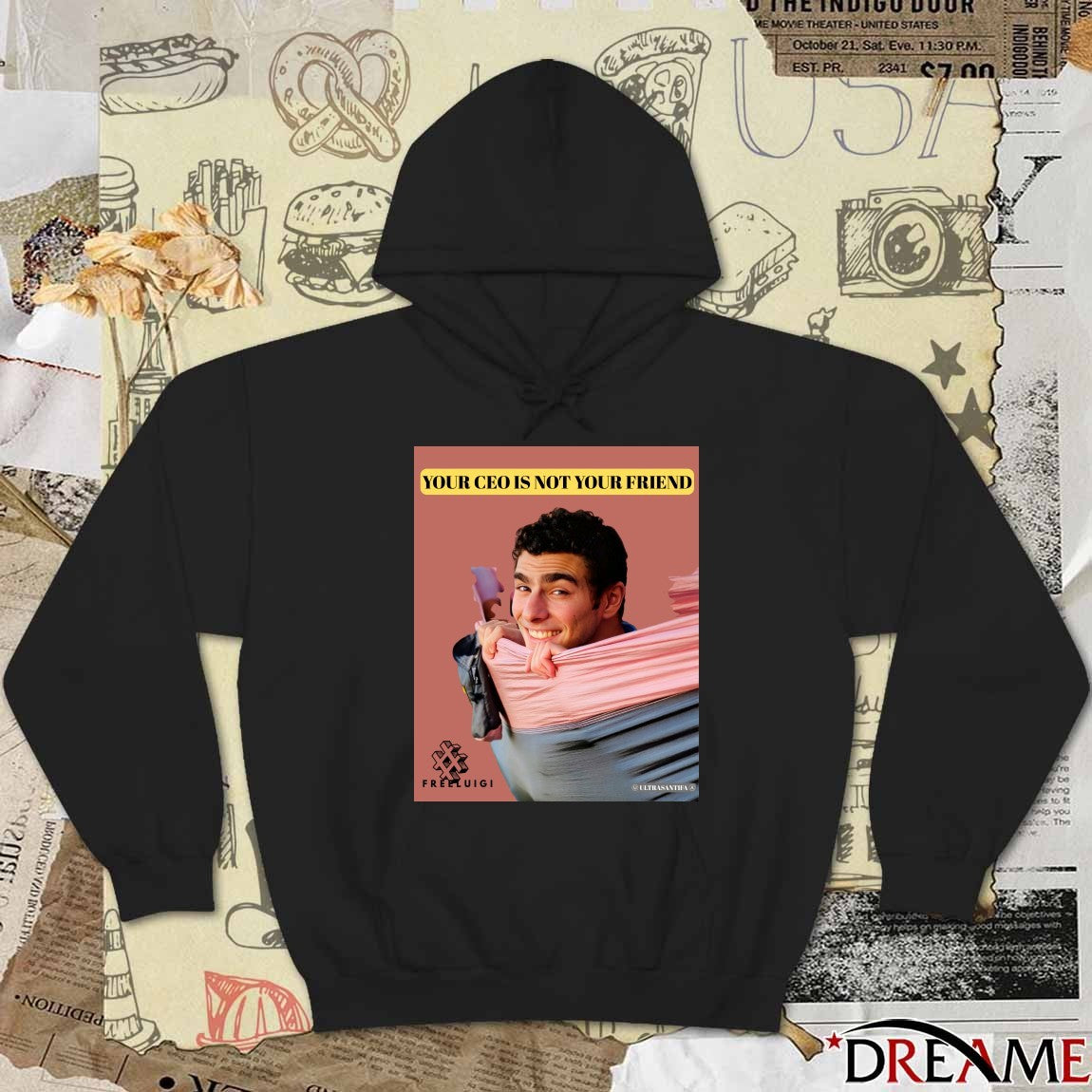 Your Ceo Is Not Your Friend Free Luigi Mangione Poster t-shirt