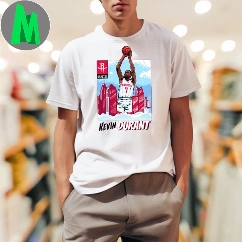Youth Kevin Durant Houston Rockets Caricature Graphic T-Shirt
