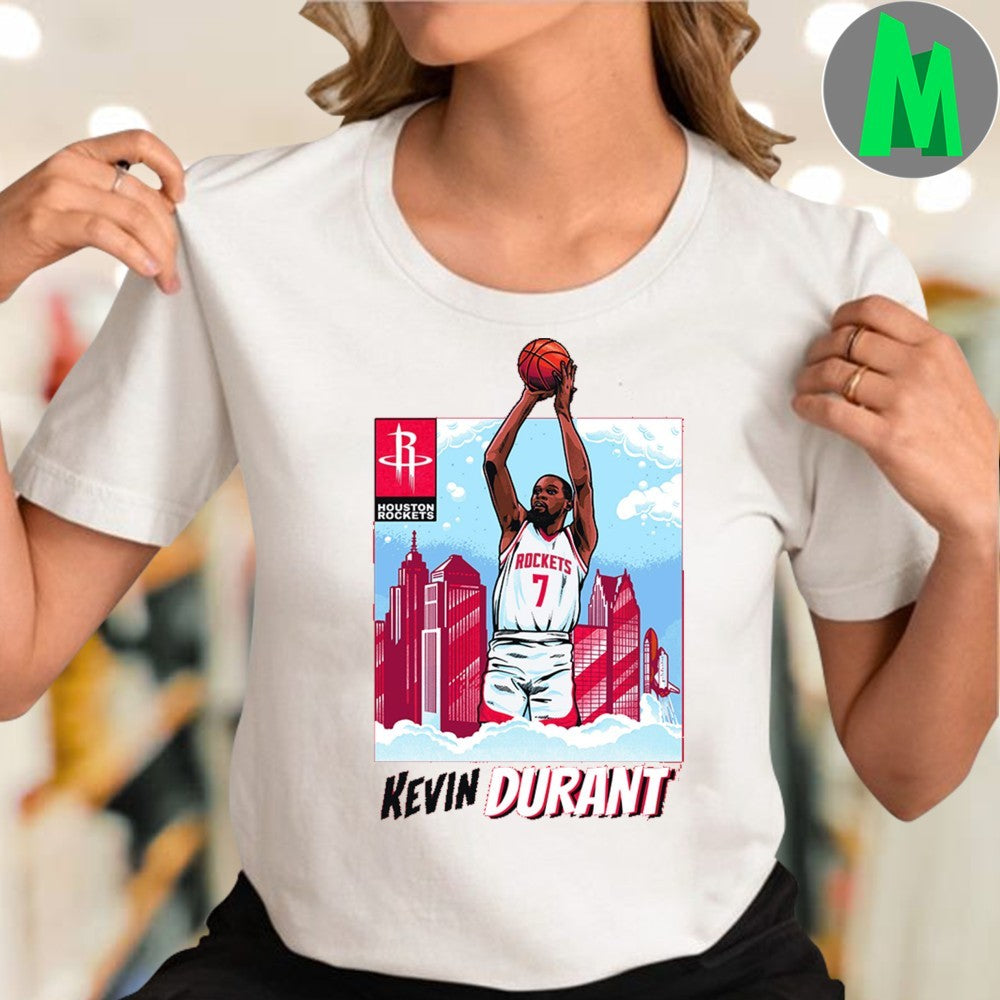 Youth Kevin Durant Houston Rockets Caricature Graphic T-Shirt