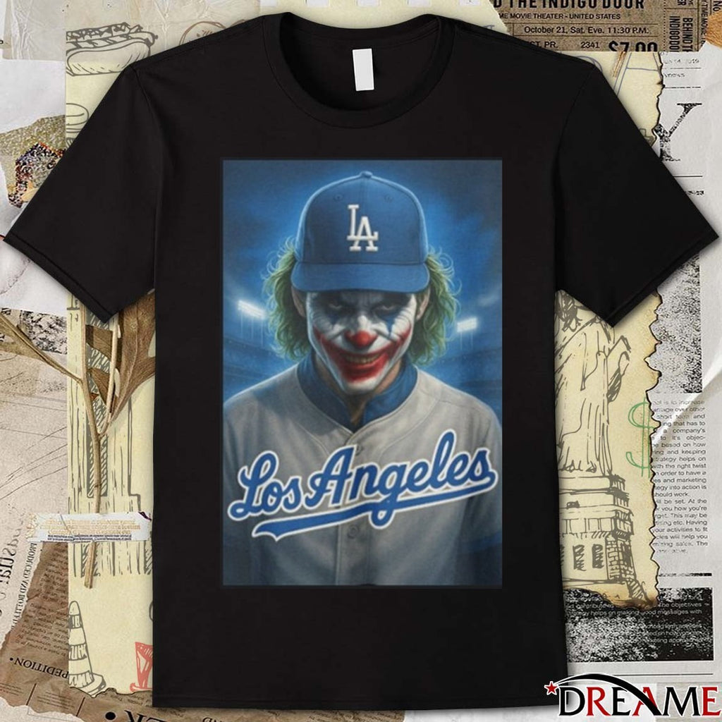 ZSBR in Vegas Los Angeles Dodgers Joker Fanart 2025 t-shirt