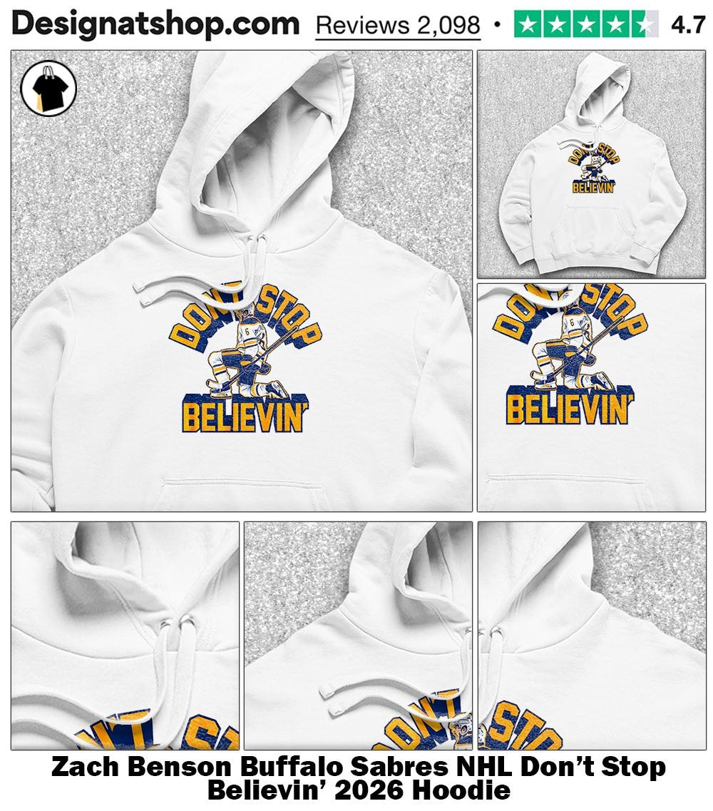 Zach Benson Buffalo Sabres NHL Don’t Stop Believin’ 2026 shirt