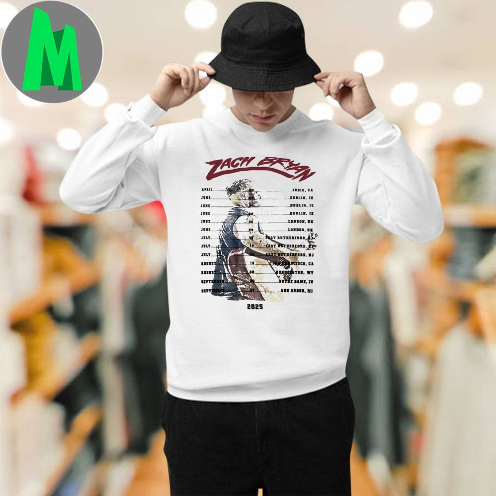 Zach Bryan Tour 2025 World Summer Show 2025 Shirt