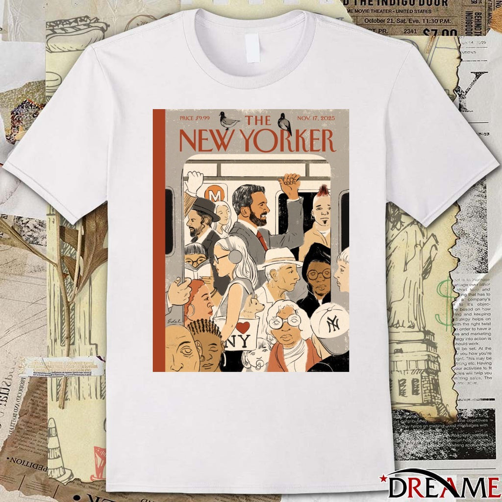Zohran Mamdani The New Yorker magazine November 17, 2025 Poster t-shirt