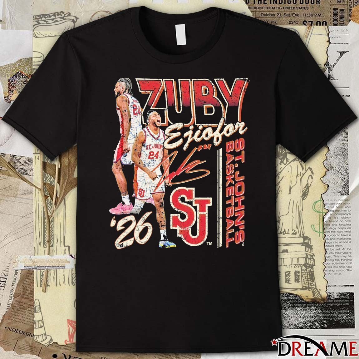 Zuby Ejiofor St. John’s Red Storm 2026 NCAA March Madness Sweet Sixteen Big East Player Of The Year t-shirt