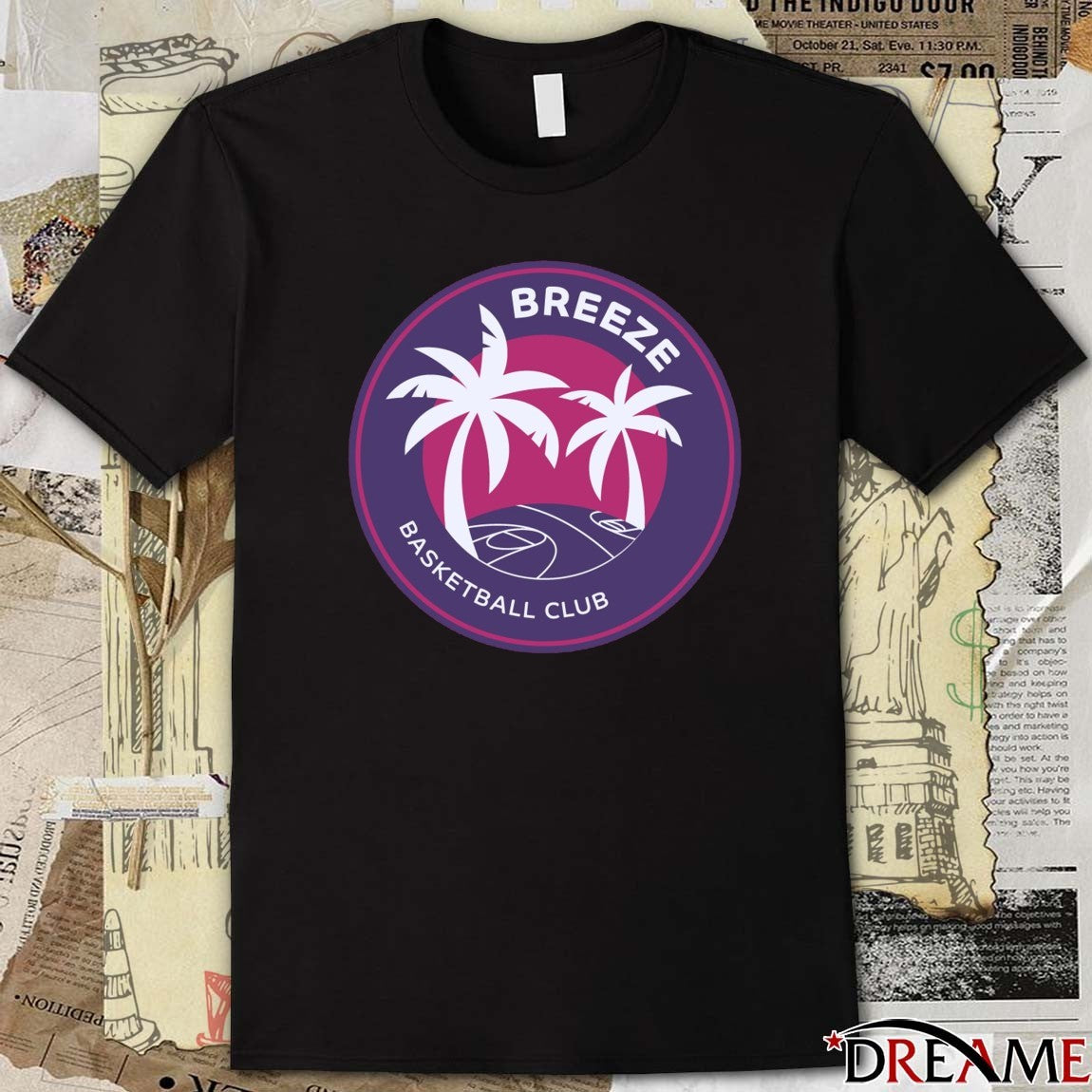 Offiicial Paige Bueckers The Breeze Basketball Club In Unrivaled Season 2 logo t-shirt