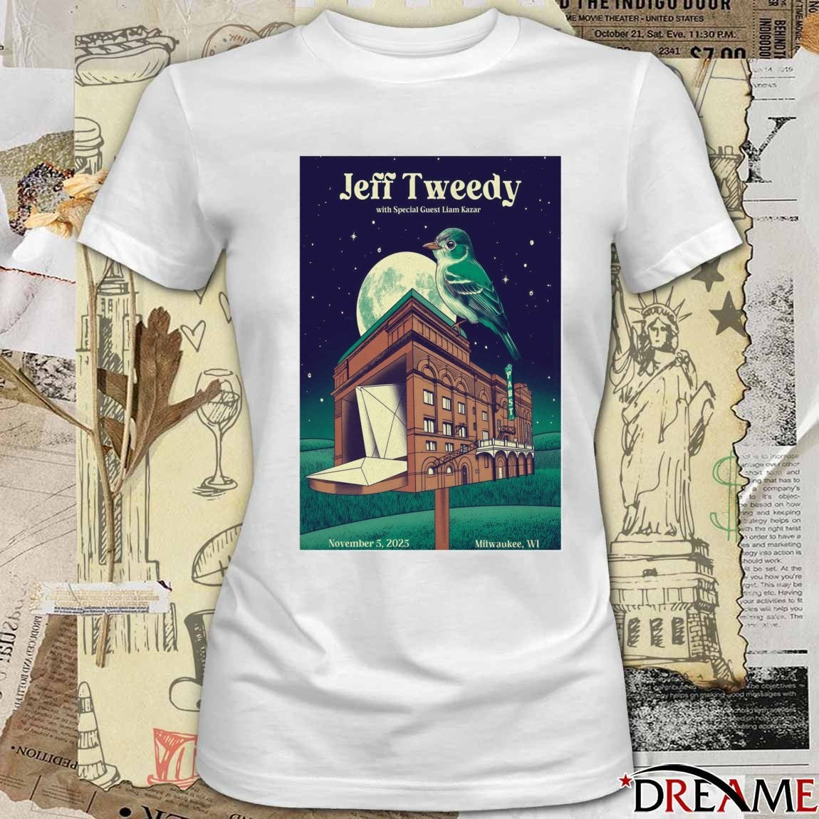 Offiicial Poster Jeff Tweedy Milwaukee WI November 5 2025 t-shirt