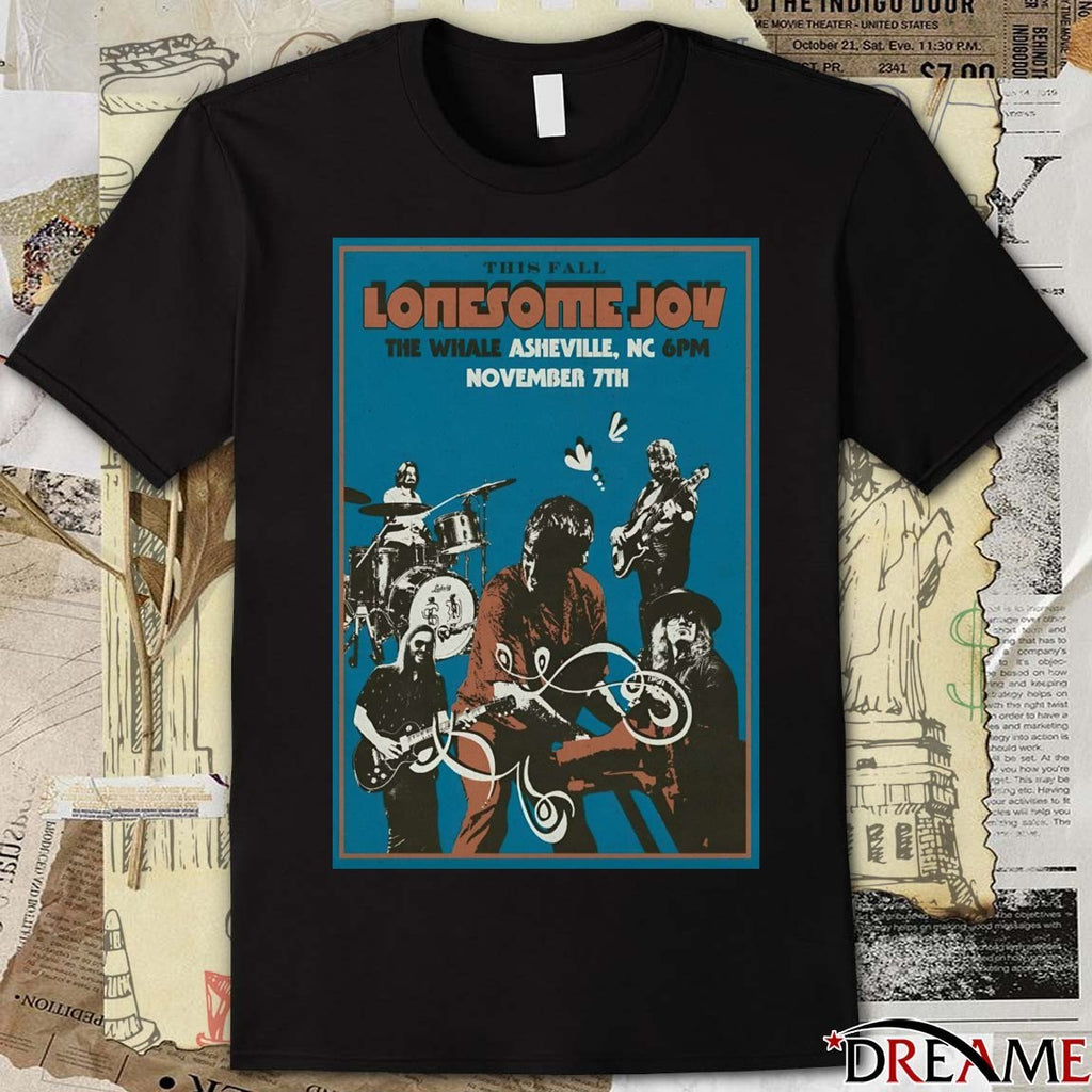 Offiicial Poster Lonesome Joy November 7 2025 The Whale Outpost in Asheville NC t-shirt