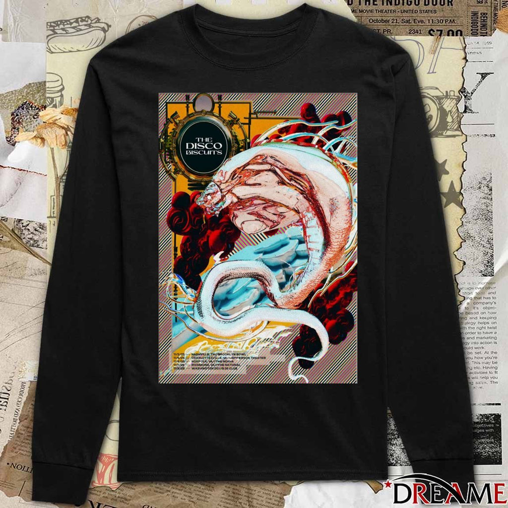 Offiicial Poster The Disco Biscuits November 2 – 8 2025 Fall Tour t-shirt
