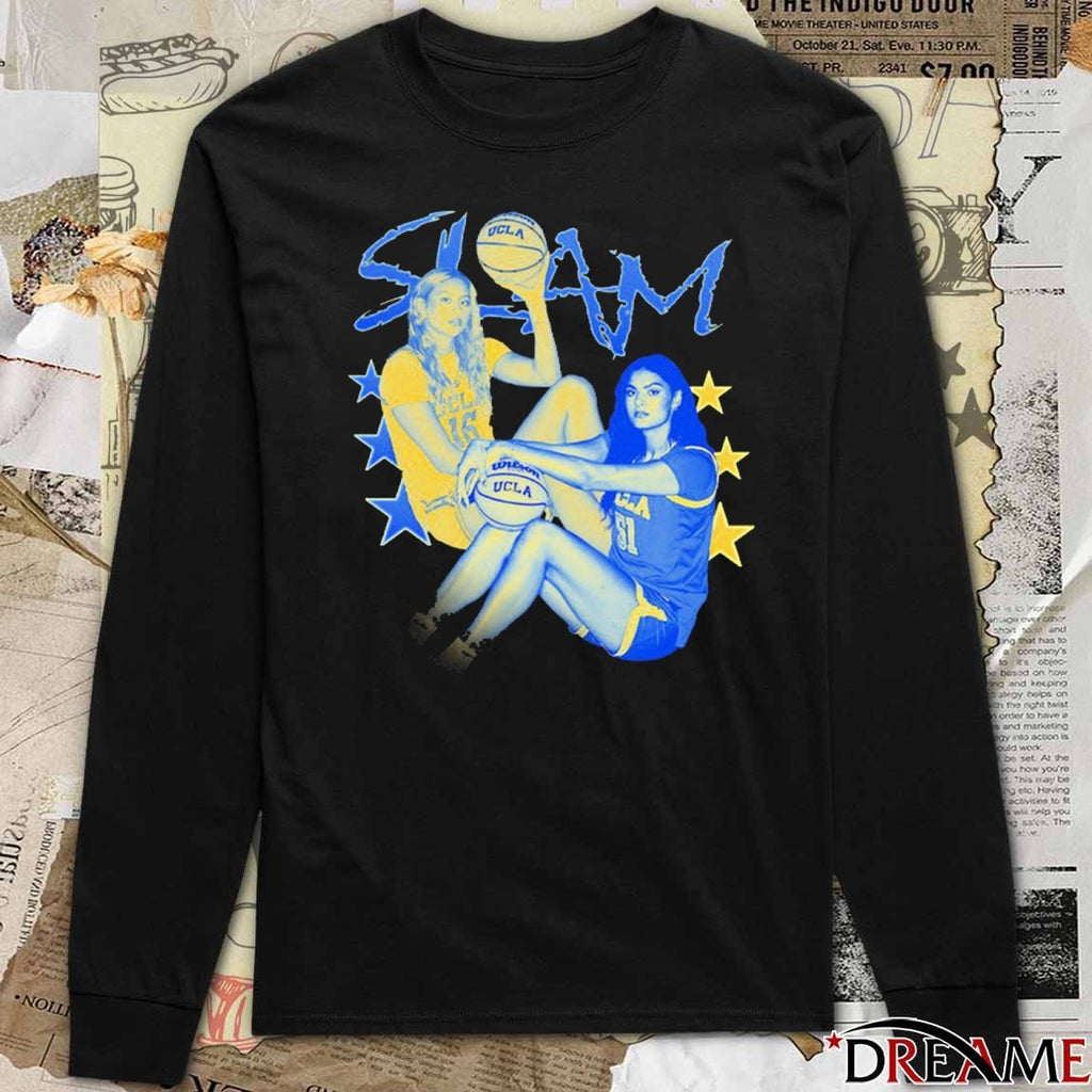 Offiicial SLAM Sienna Betts and Lauren Betts Remix Cover UCLA Bruins t-shirt