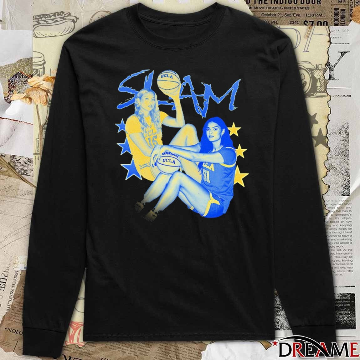 Offiicial SLAM Sienna Betts and Lauren Betts Remix Cover UCLA Bruins t-shirt