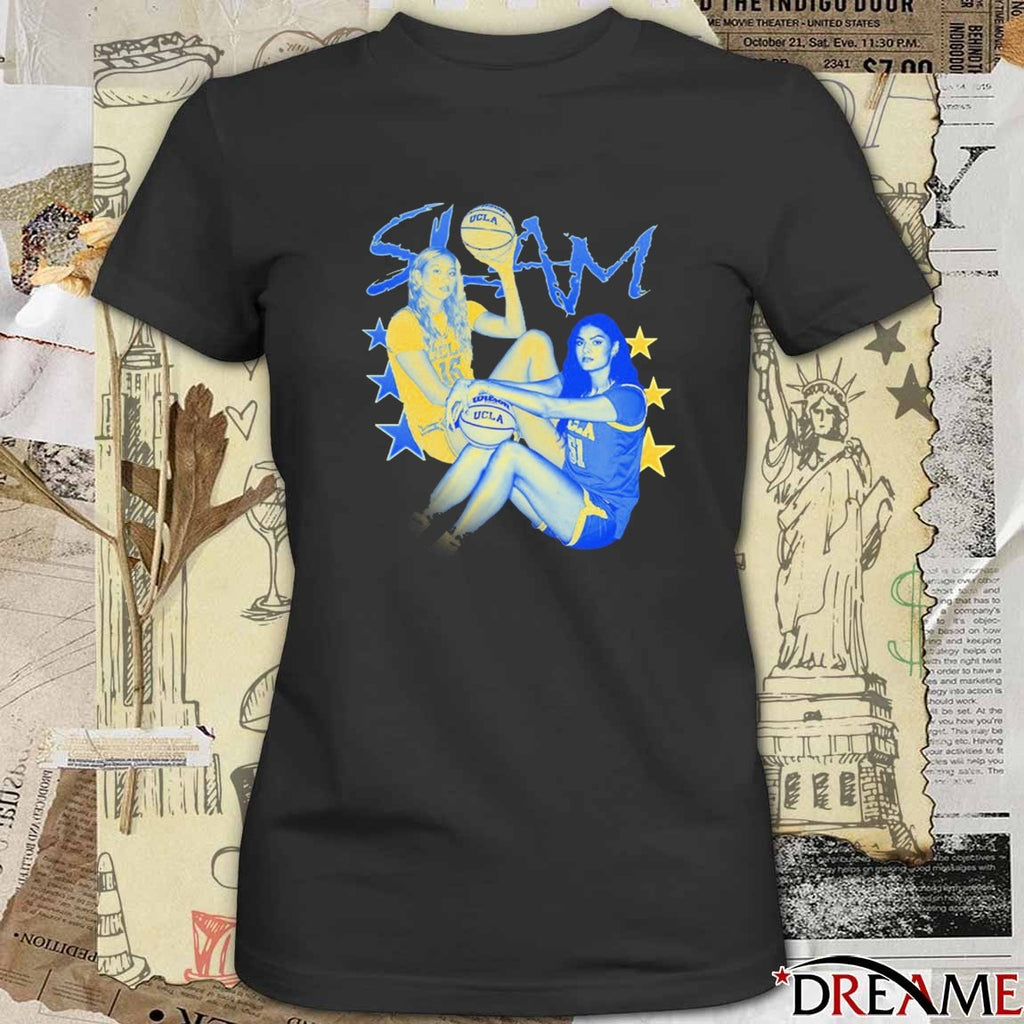 Offiicial SLAM Sienna Betts and Lauren Betts Remix Cover UCLA Bruins t-shirt