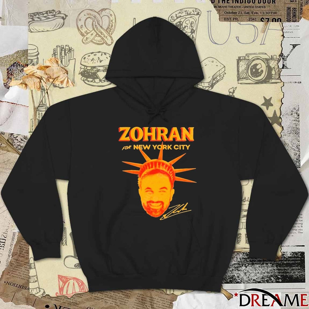Offiicial Zohran Mamdani for New York City Signature 2025 Portrait t-shirt