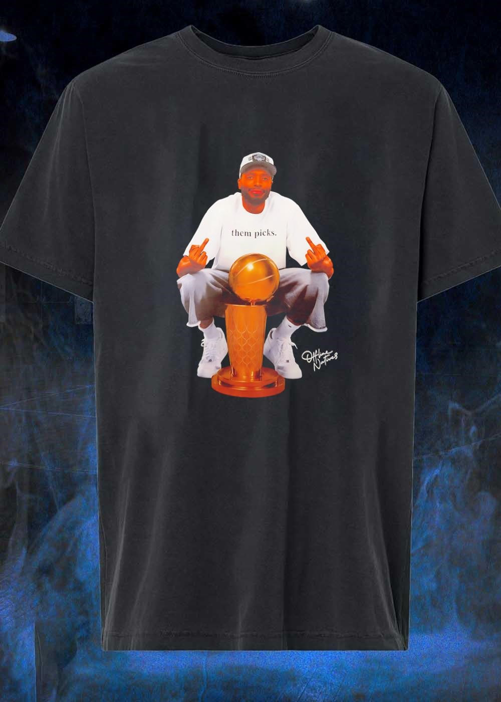 Offline Natives Man Showing Middle Fingers With Them Picks Trophy T-Shirt