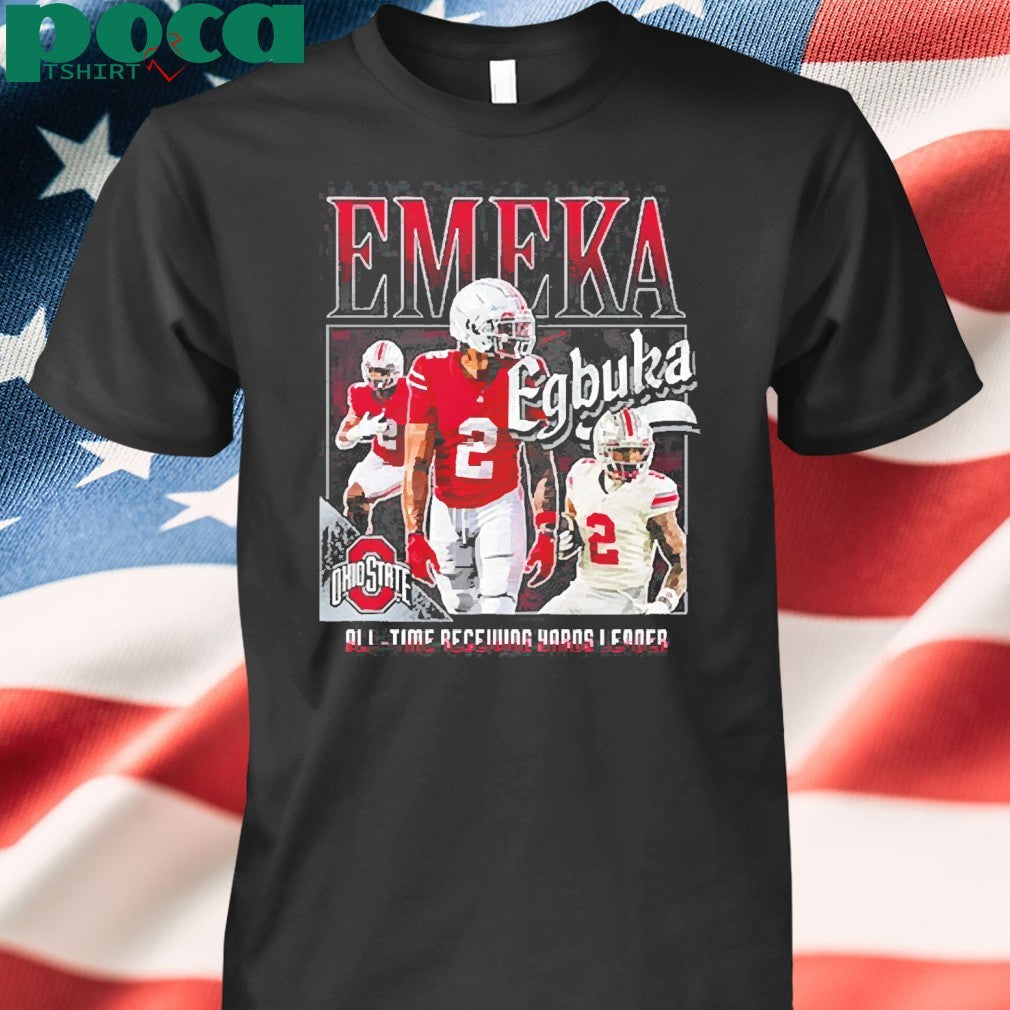 Ohio State Emeka Egbuka All-Time Receiving Yards Leader T-Shirt
