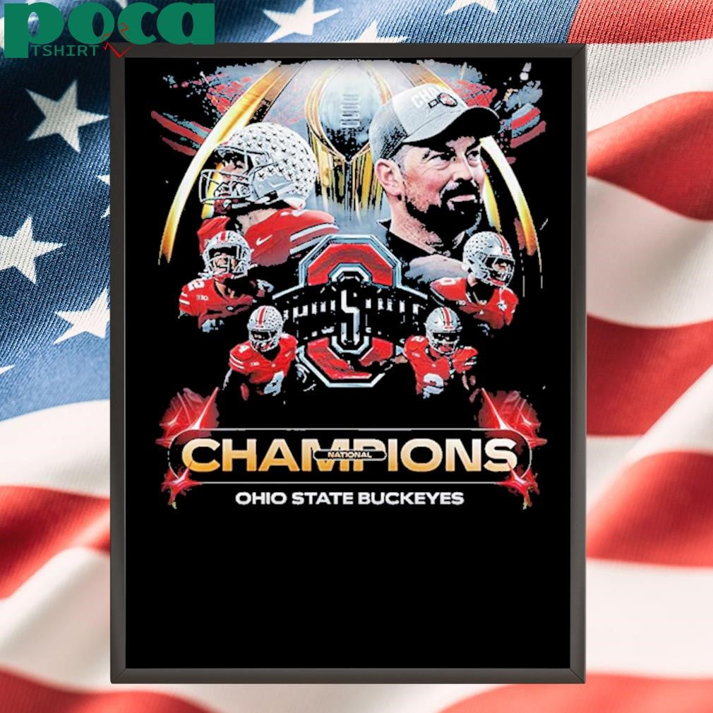 Ohio State National Champions Flag 2024-2025 College Football Playoff National Champions Unisex T-Shirt