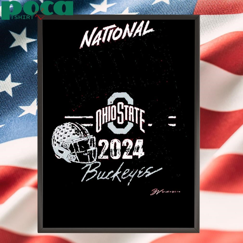 Ohio State National Champs 2024 Flag 2024-2025 College Football Playoff National Champions Unisex T-Shirt