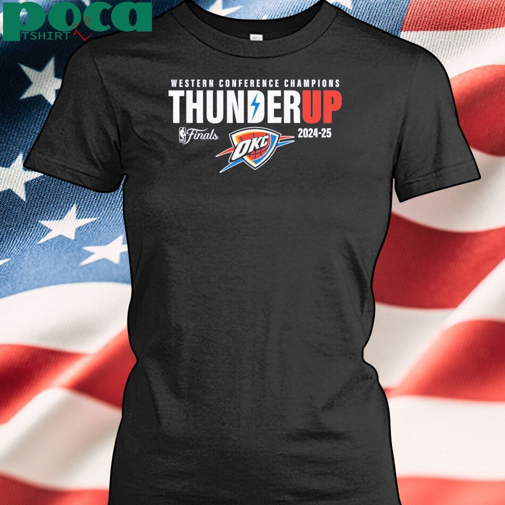 Oklahoma City Thunder 2025 Western Conference Champions Hometown Collection T-Shirt