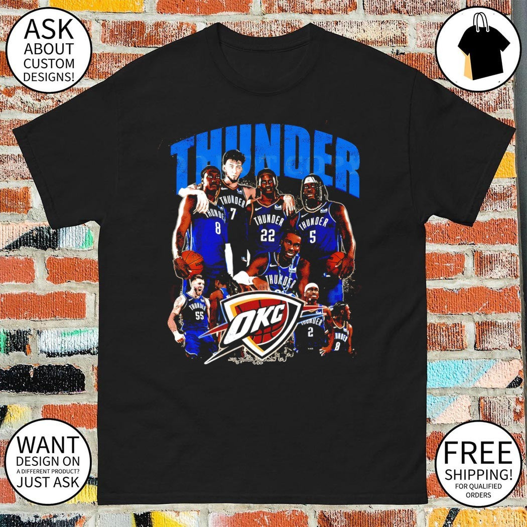 Oklahoma City Thunder All Team Basketball graphic vintage shirt