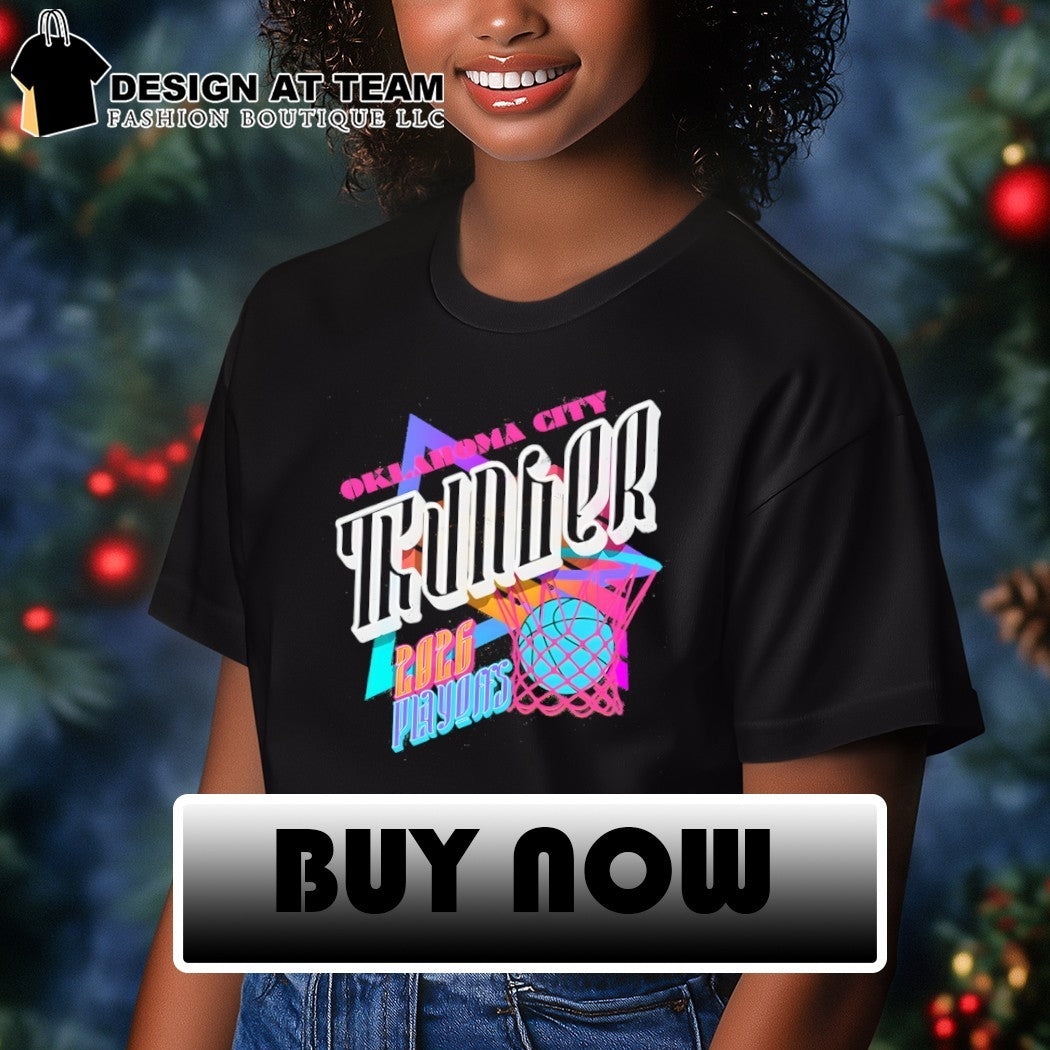 Oklahoma City Thunder Basketball 2026 Playoffs retro shirt