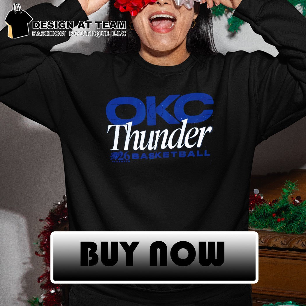 Oklahoma City Thunder Basketball Playoffs 2026 logo shirt