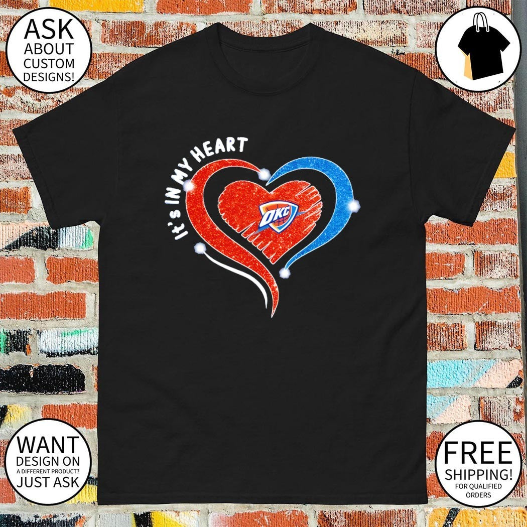 Oklahoma City Thunder Basketball it’s in my heart NBA 2026 shirt