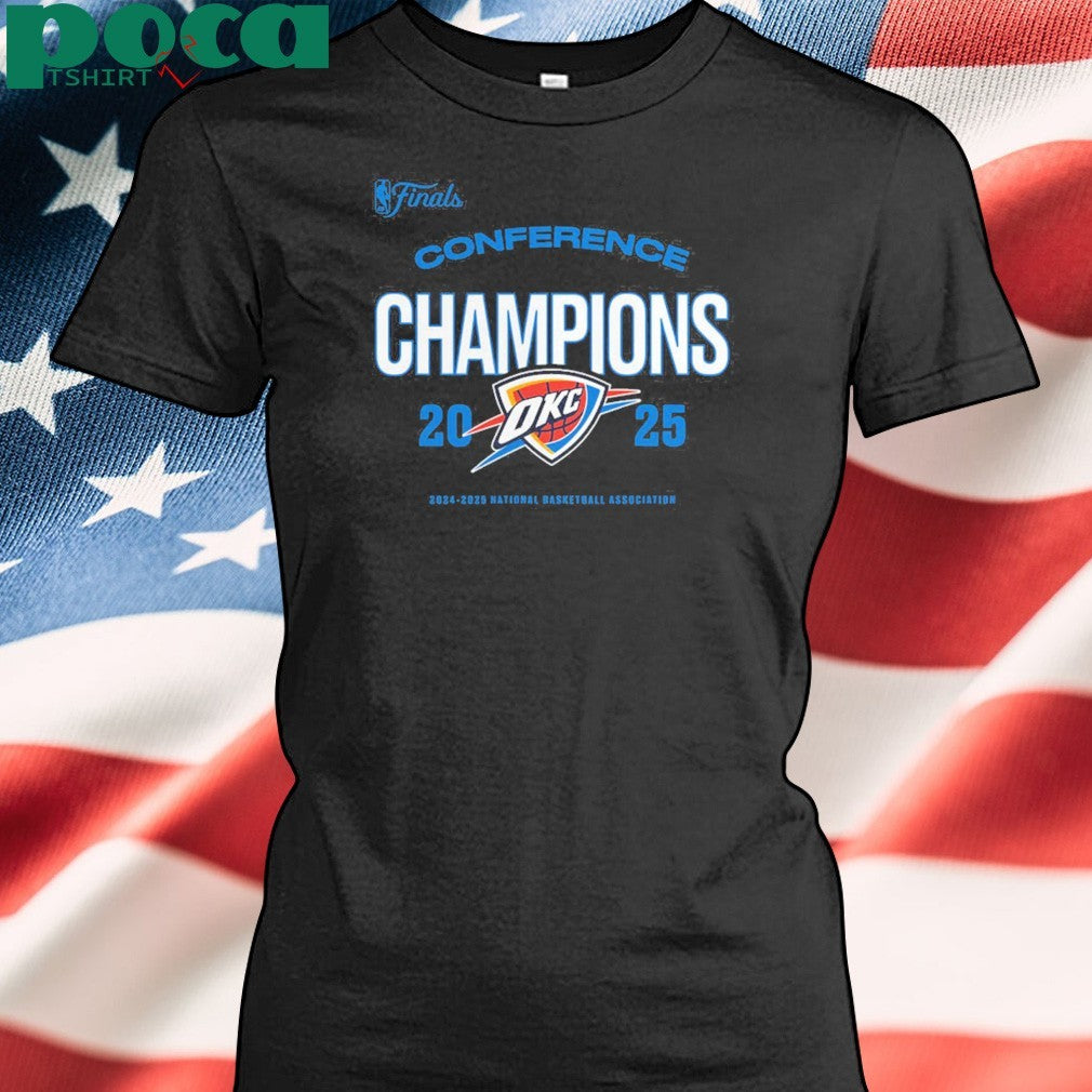 Oklahoma City Thunder Black 2025 Conference Champions Buzzer Beater shirt