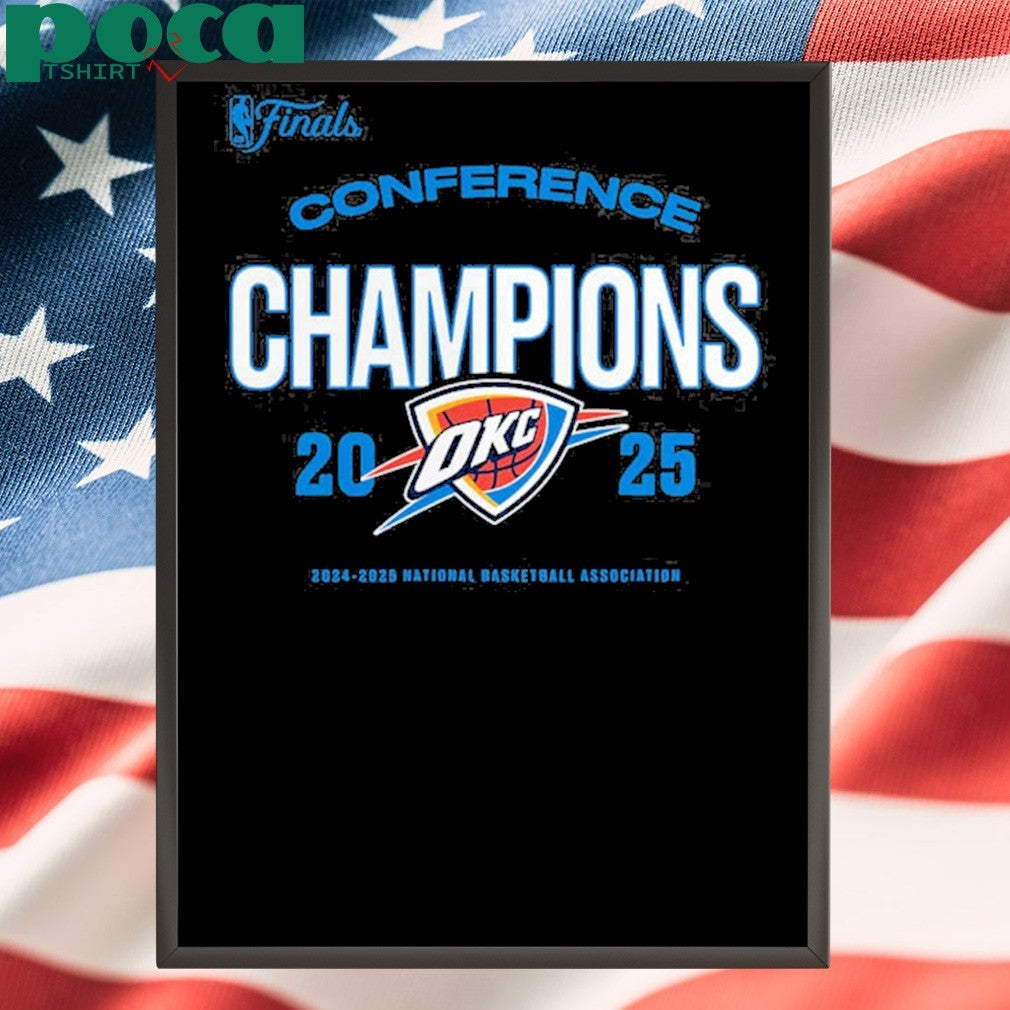 Oklahoma City Thunder Black 2025 Conference Champions Buzzer Beater shirt