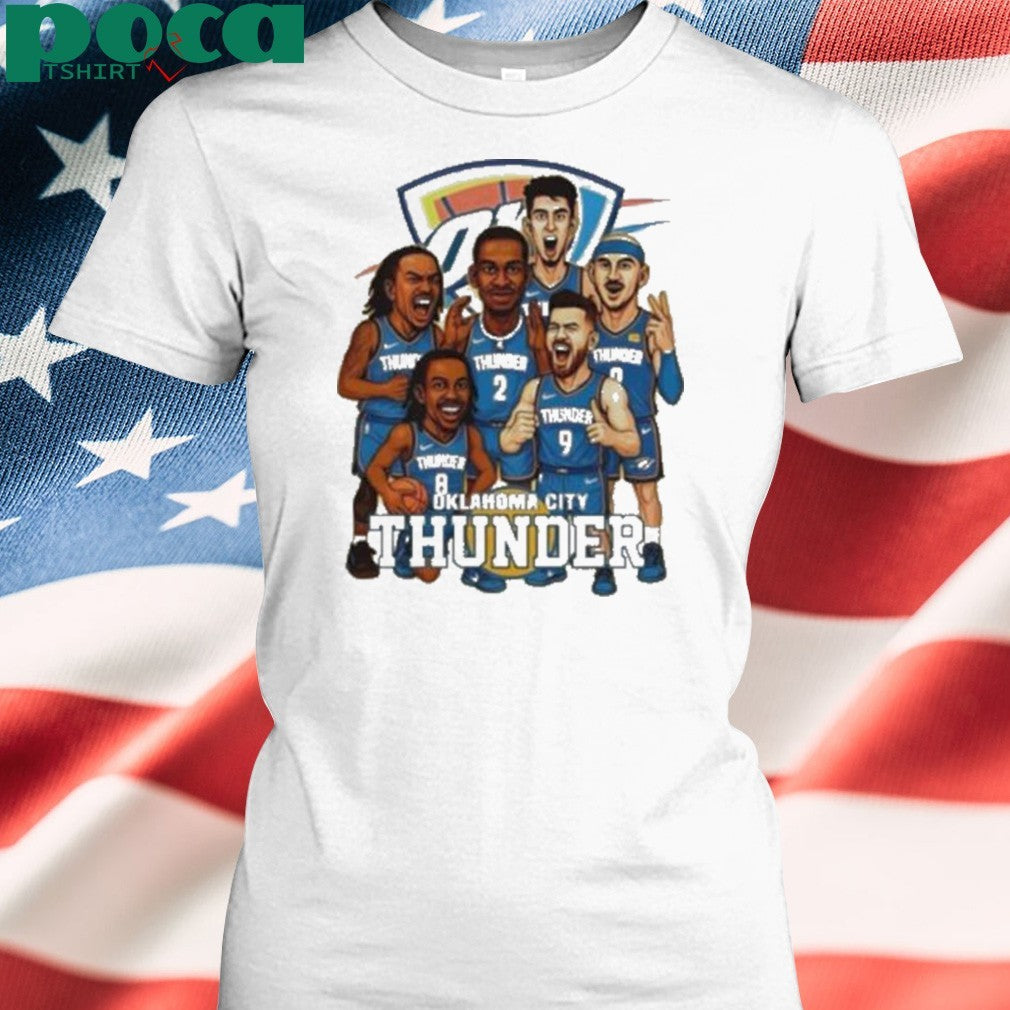Oklahoma City Thunder basketball NBA Finals 2025 cartoon shirt