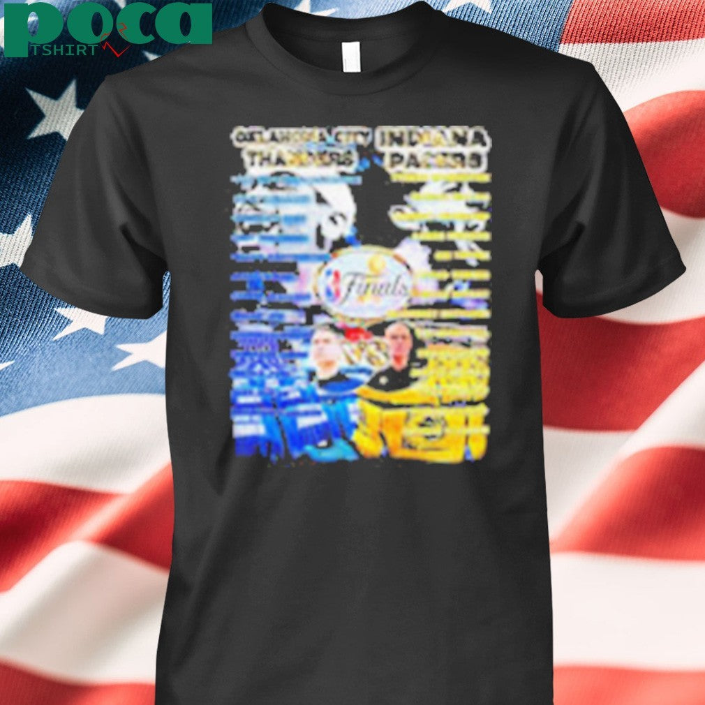 Oklahoma City Thunder vs Indiana Pacers NBA Finals 2025 full roster shirt