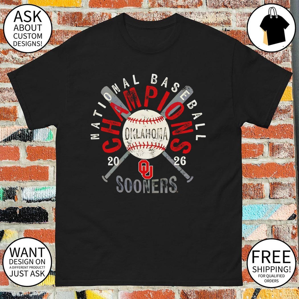 Oklahoma Sooners 2026 NCAA Baseball Men’s College World Series Champions Distressed shirt