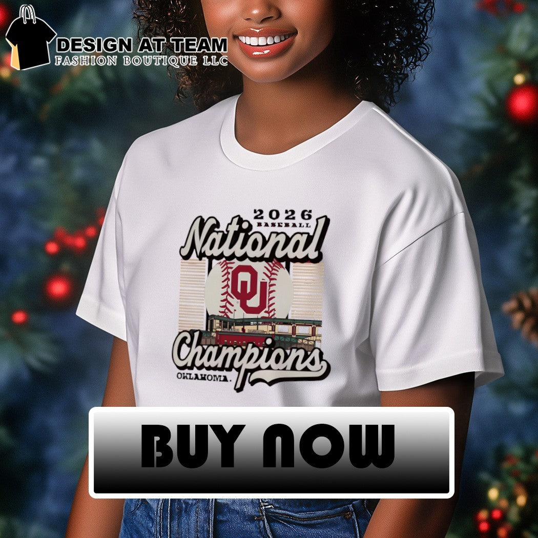 Oklahoma Sooners 2026 NCAA Baseball Men’s College World Series Champions Stadium shirt