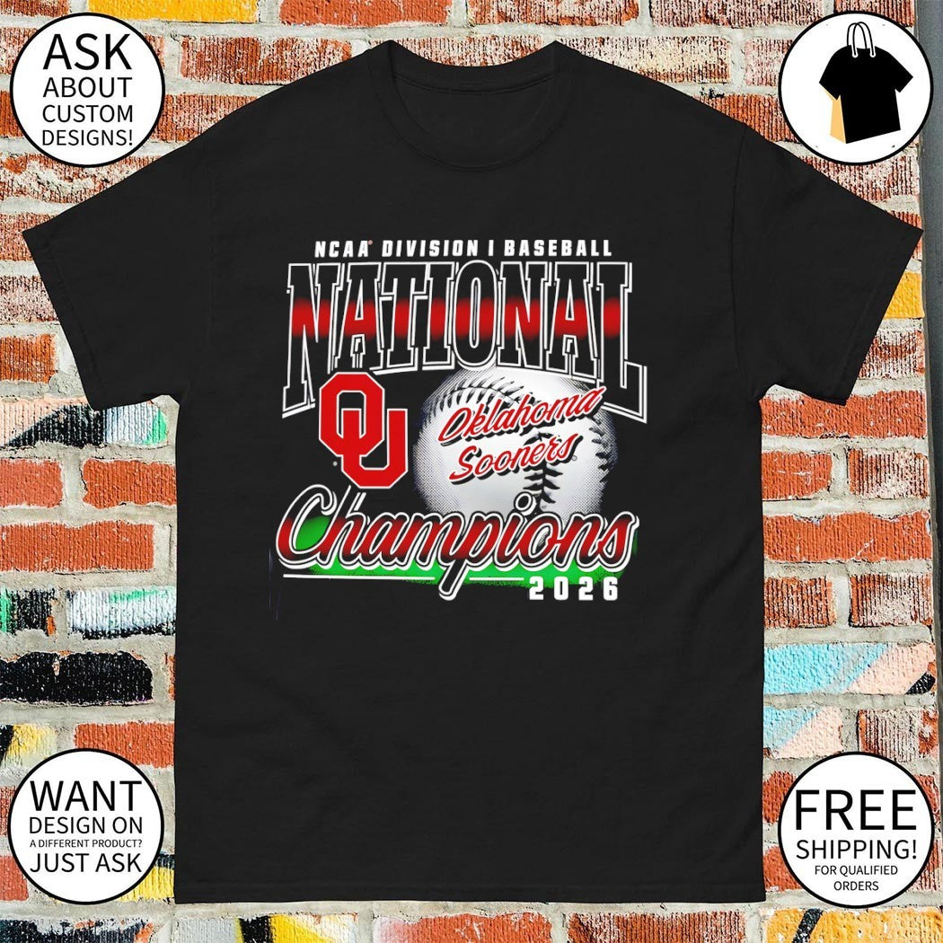 Oklahoma Sooners 2026 NCAA Division I Baseball Men’s College World Series Champions Franklin shirt