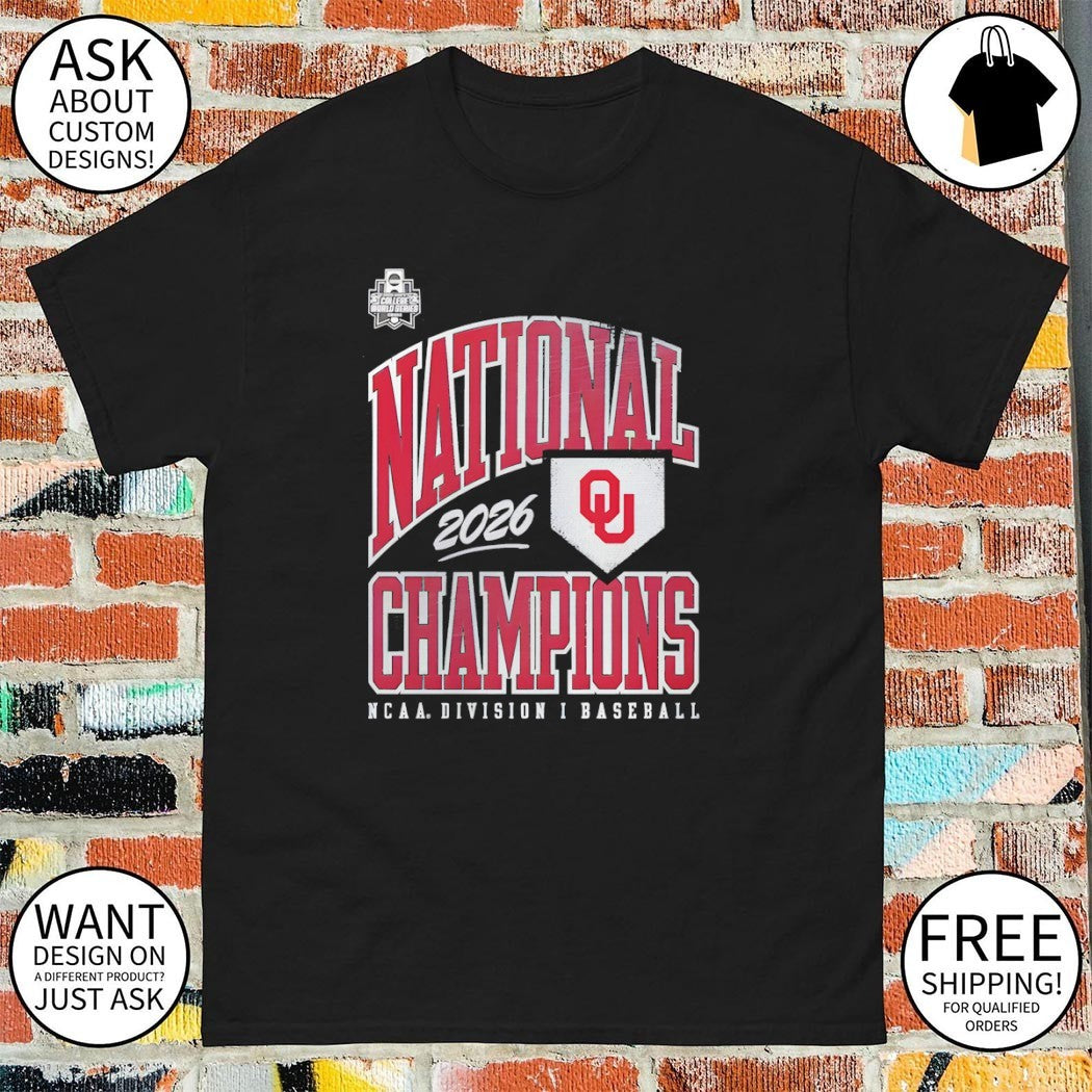 Oklahoma Sooners 2026 National Champions NCAA Division I Baseball shirt