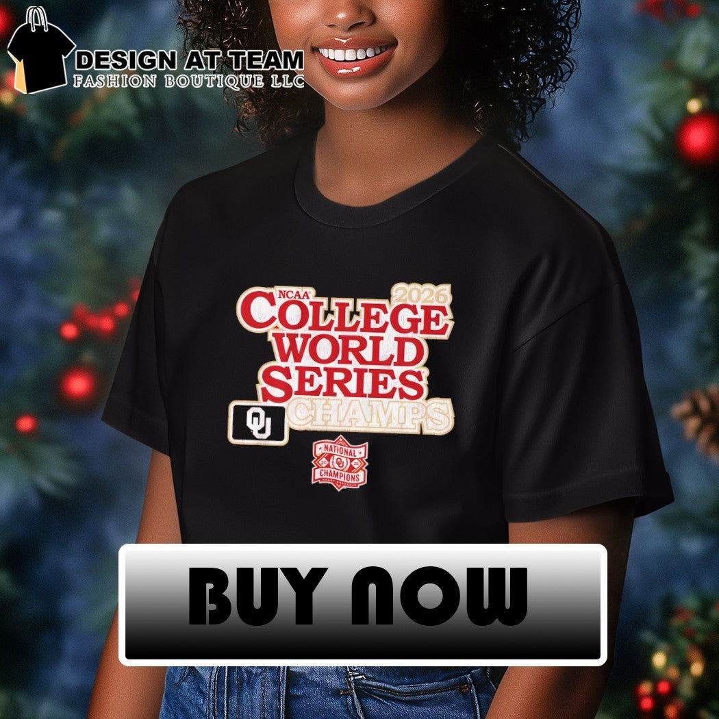 Oklahoma Sooners Baseball 2026 College World Series Champions NCAA shirt