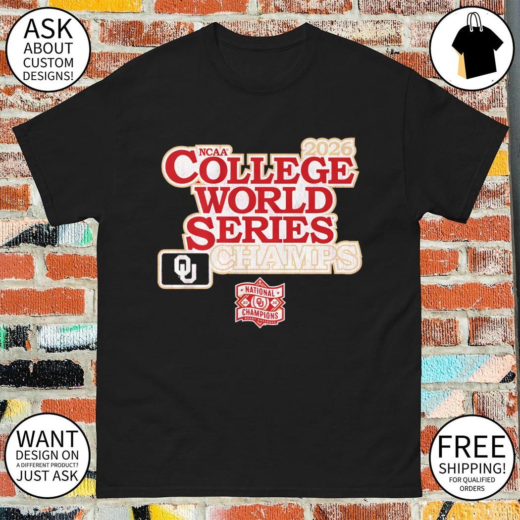 Oklahoma Sooners Baseball 2026 College World Series Champions NCAA shirt