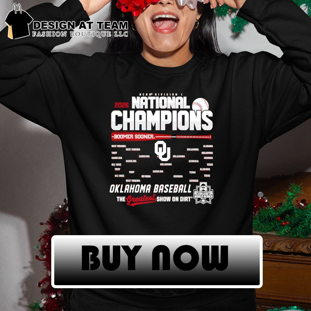 Oklahoma Sooners Baseball 2026 NCAA Baseball Men’s College World Series Champions Bracket shirt
