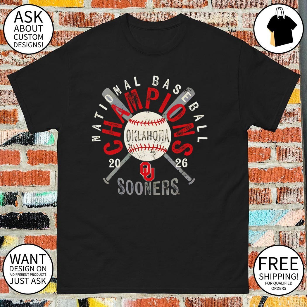 Oklahoma Sooners Baseball National Champions 20 26 OU University collegiate shirt