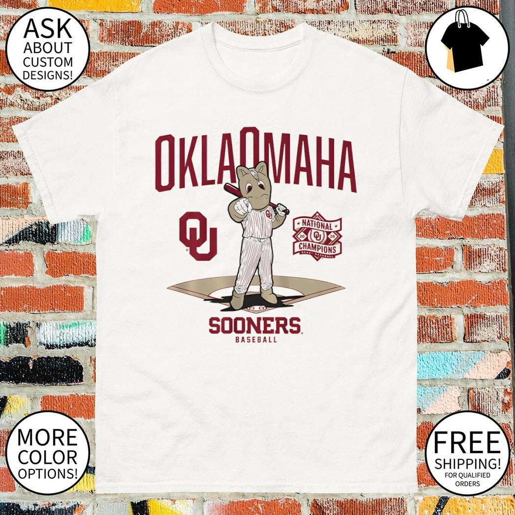 Oklahoma Sooners Baseball mascot NCAA Division I National Champions Diamond 2026 shirt