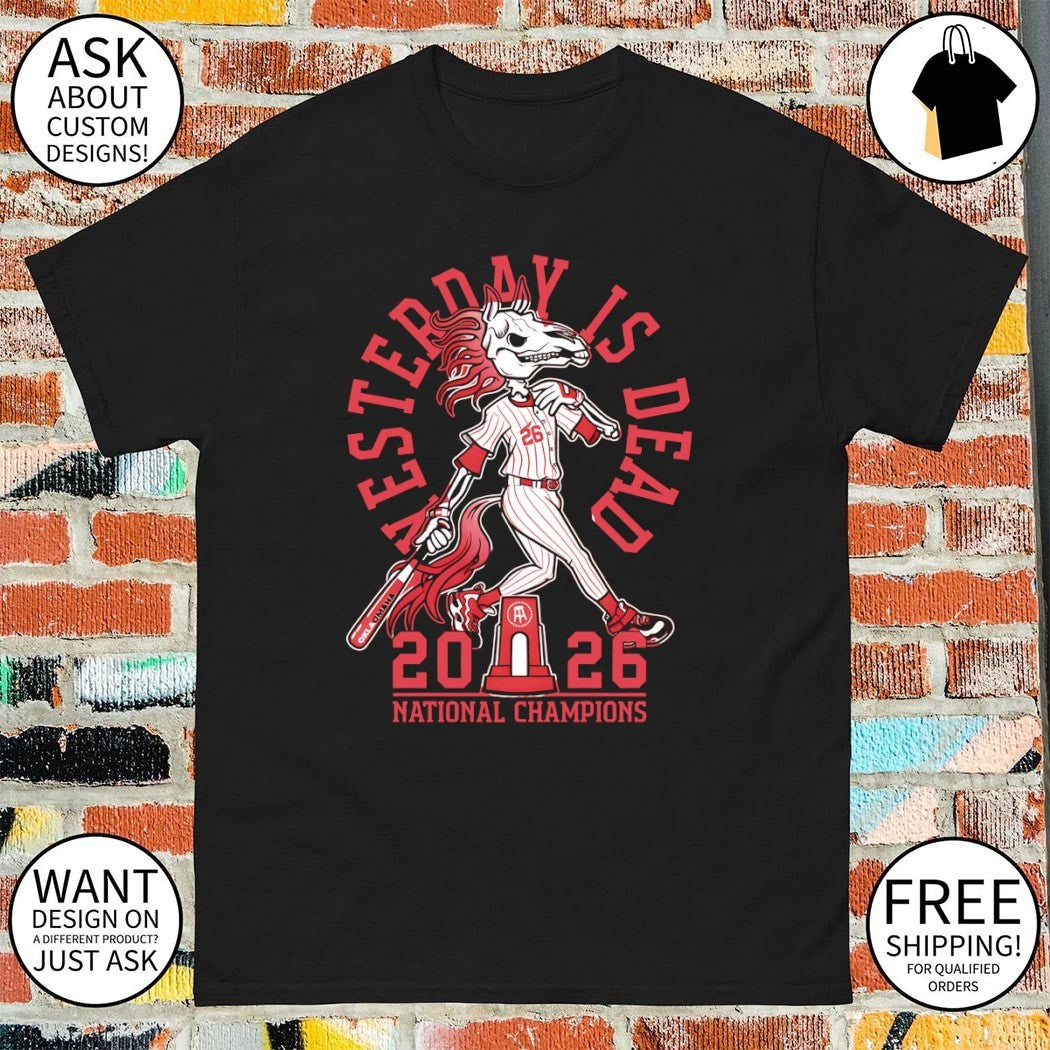 Oklahoma Sooners Baseball skeleton horse 2026 National Champions shirt