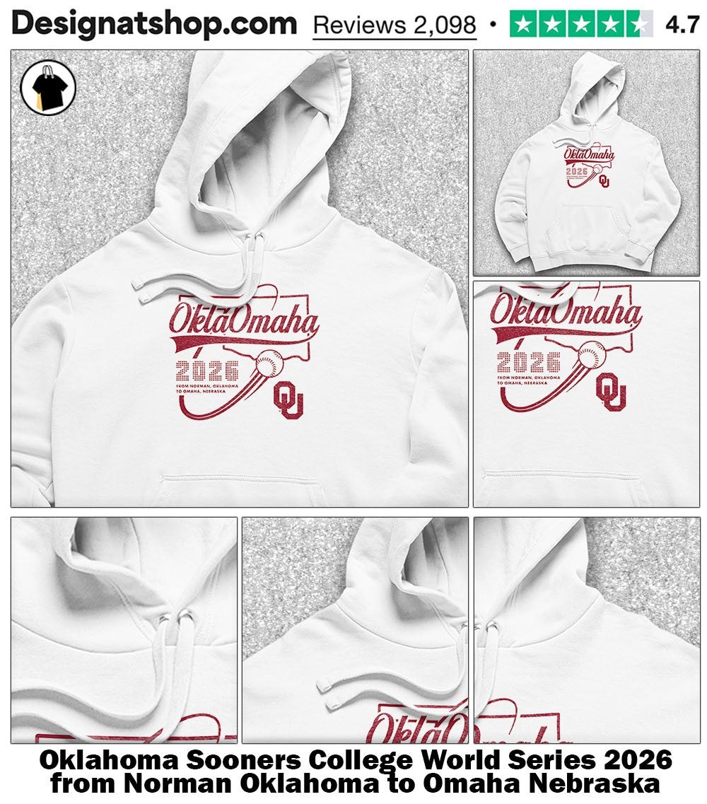 Oklahoma Sooners College World Series 2026 from Norman Oklahoma to Omaha Nebraska shirt