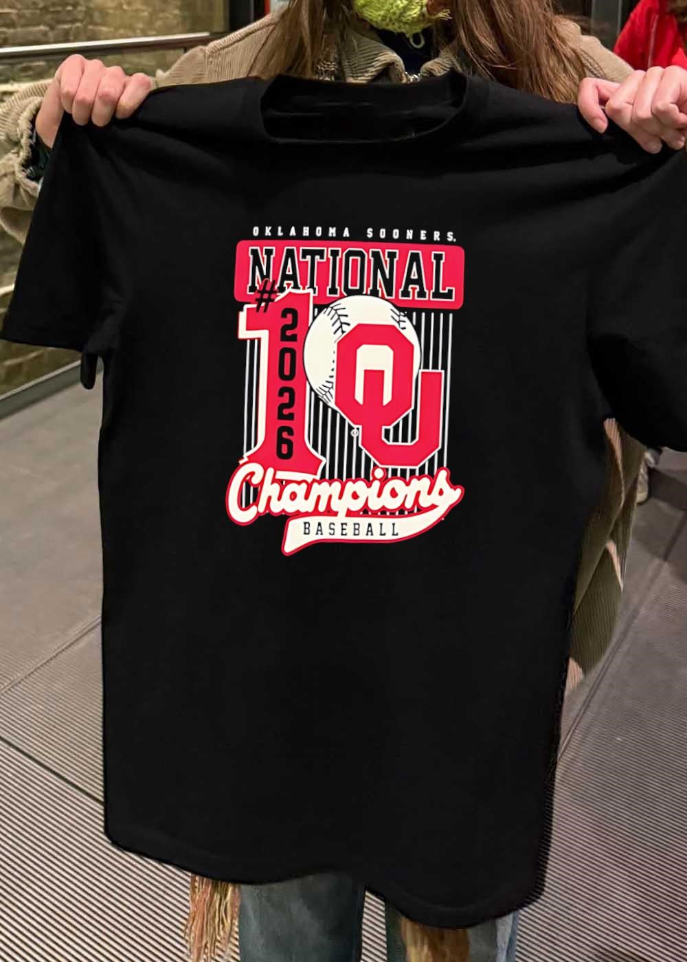 Oklahoma Sooners National 1 2026 Champions Baseball T-Shirt