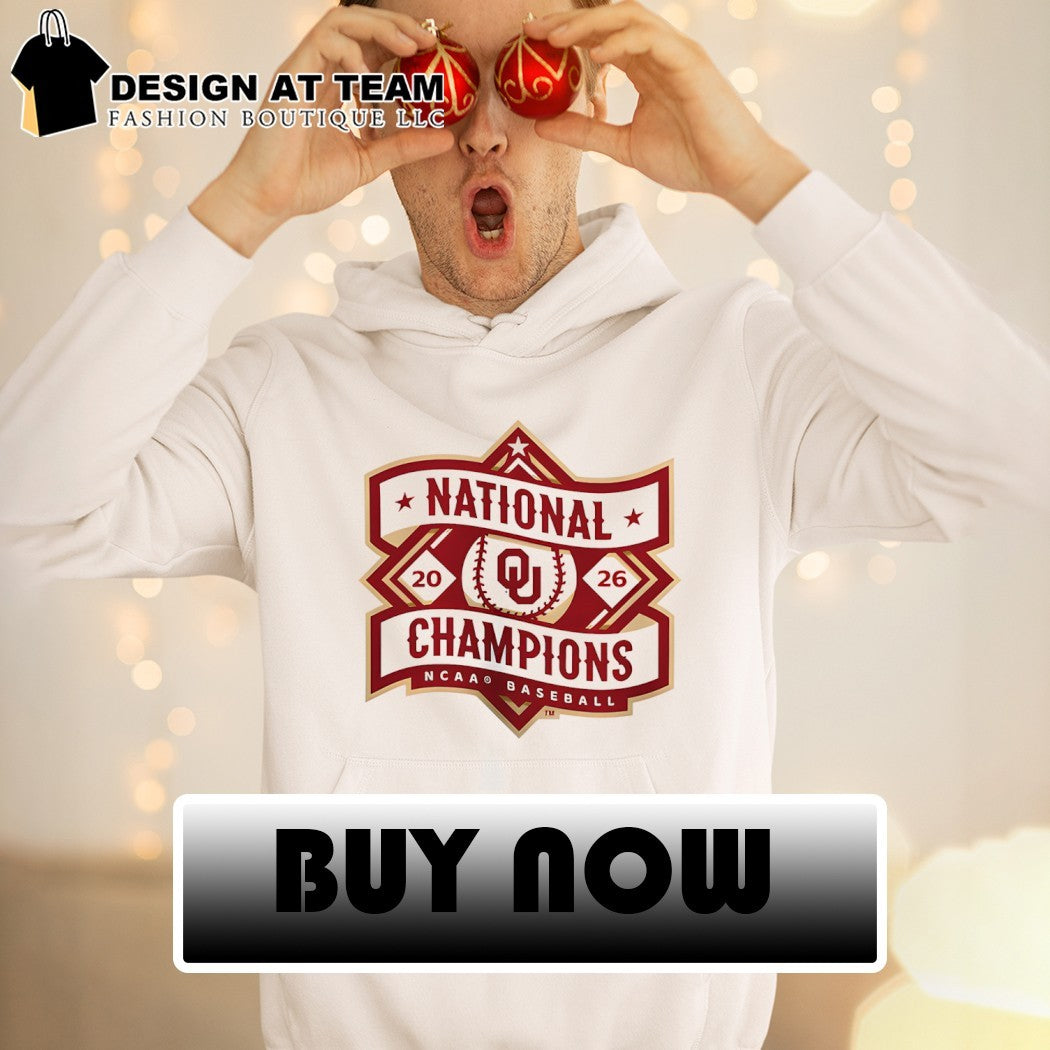 Oklahoma Sooners National Champions 20 26 NCAA Baseball logo shirt